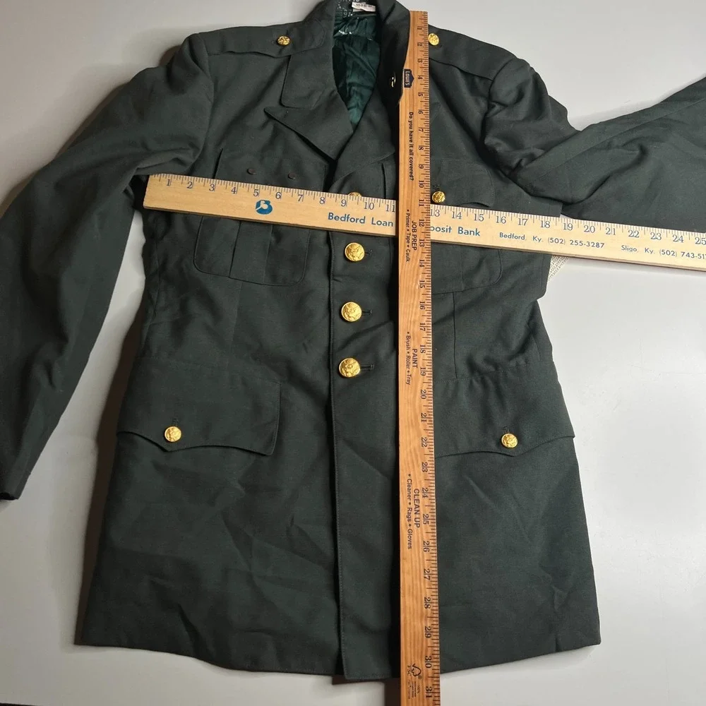 US Army Class A Dress Green Uniform Jacket Blouse 36S 8405-00-965-1604 David